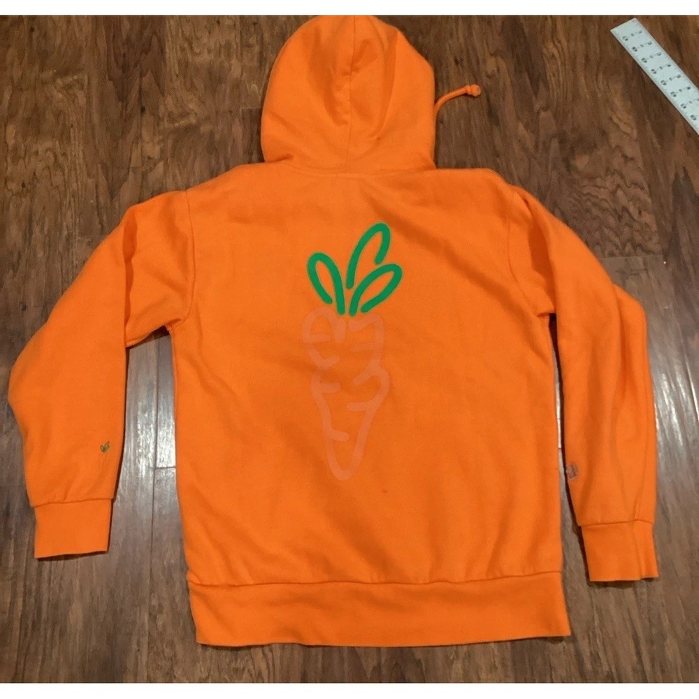 Carrots x Crocs Men's Fleece Hoodie Pullover Orange Size M